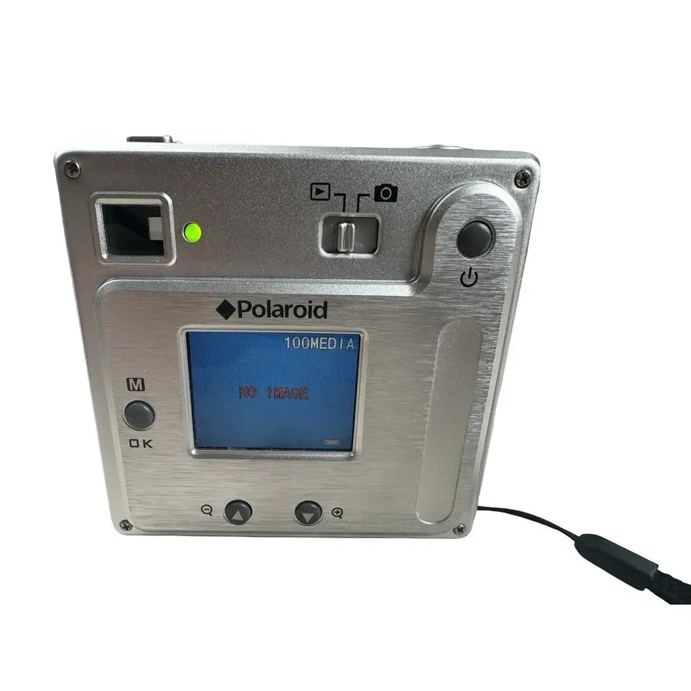 Polaroid Digital Camera PDC 3070 3.2MP Silver Tested Working AAA Battery Type